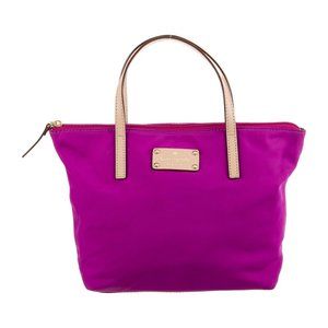 Sold -Kate Spade Nylon Handle Tote Bag Purple Cute!